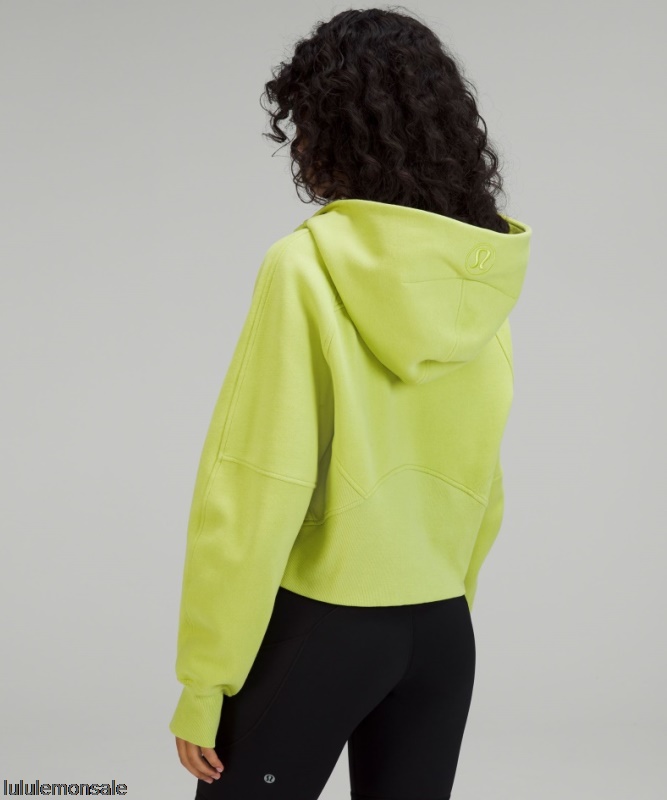 Lululemon Damen DELULU182 | Wasabi Scuba Oversize-Hoodie Mit Halbem Reißverschluss